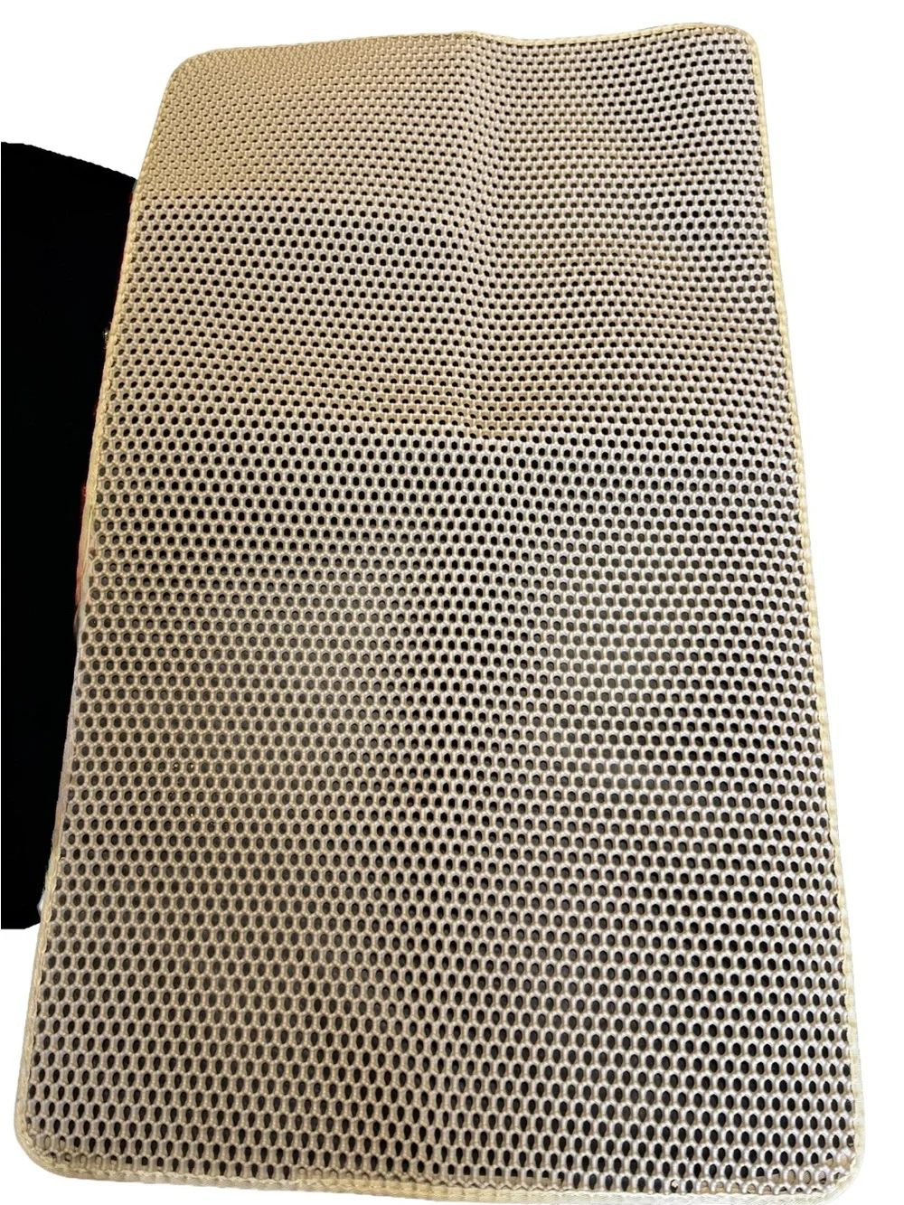 Extra Large Double-Layer Cat Litter Mat – 45x26 Khaki